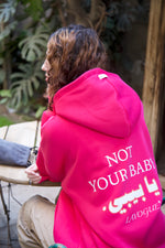 Load image into Gallery viewer, Not Your Baby Pink Hoodie

