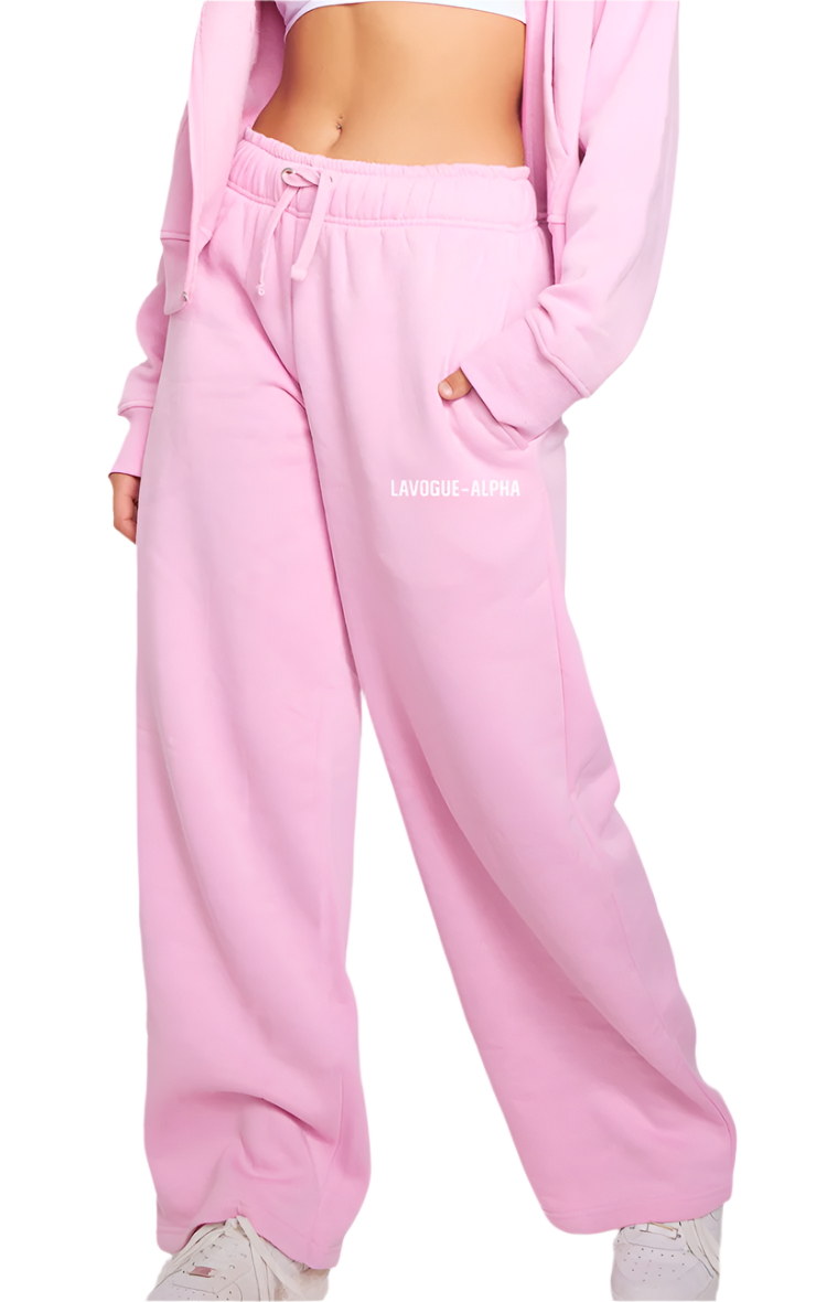 LAVOUE - ALPHA WIDE LEG PANTS- PINK