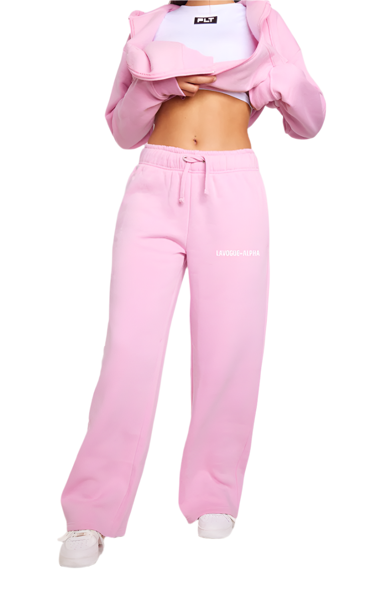 LAVOUE - ALPHA WIDE LEG PANTS- PINK