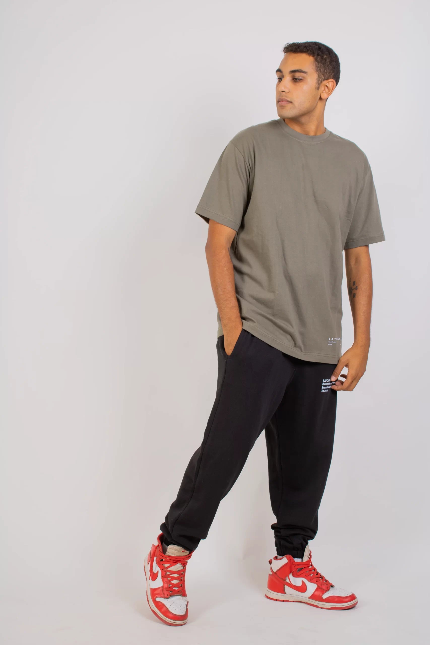 Plain Military Green Tee