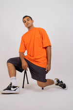 Load image into Gallery viewer, Plain orange Oversized Tee
