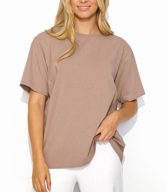 Light coffee Oversized Tee