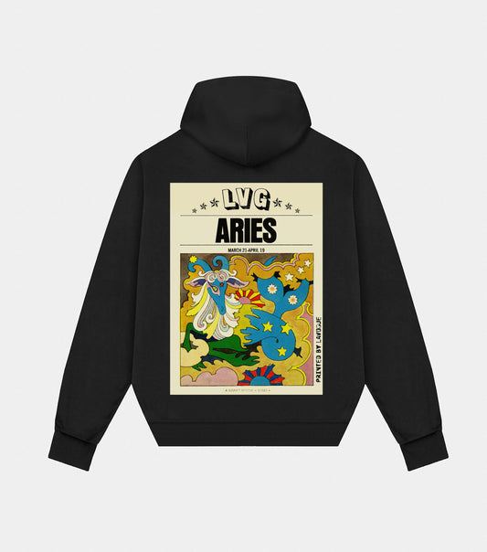 ARIES Black Hoodie 24