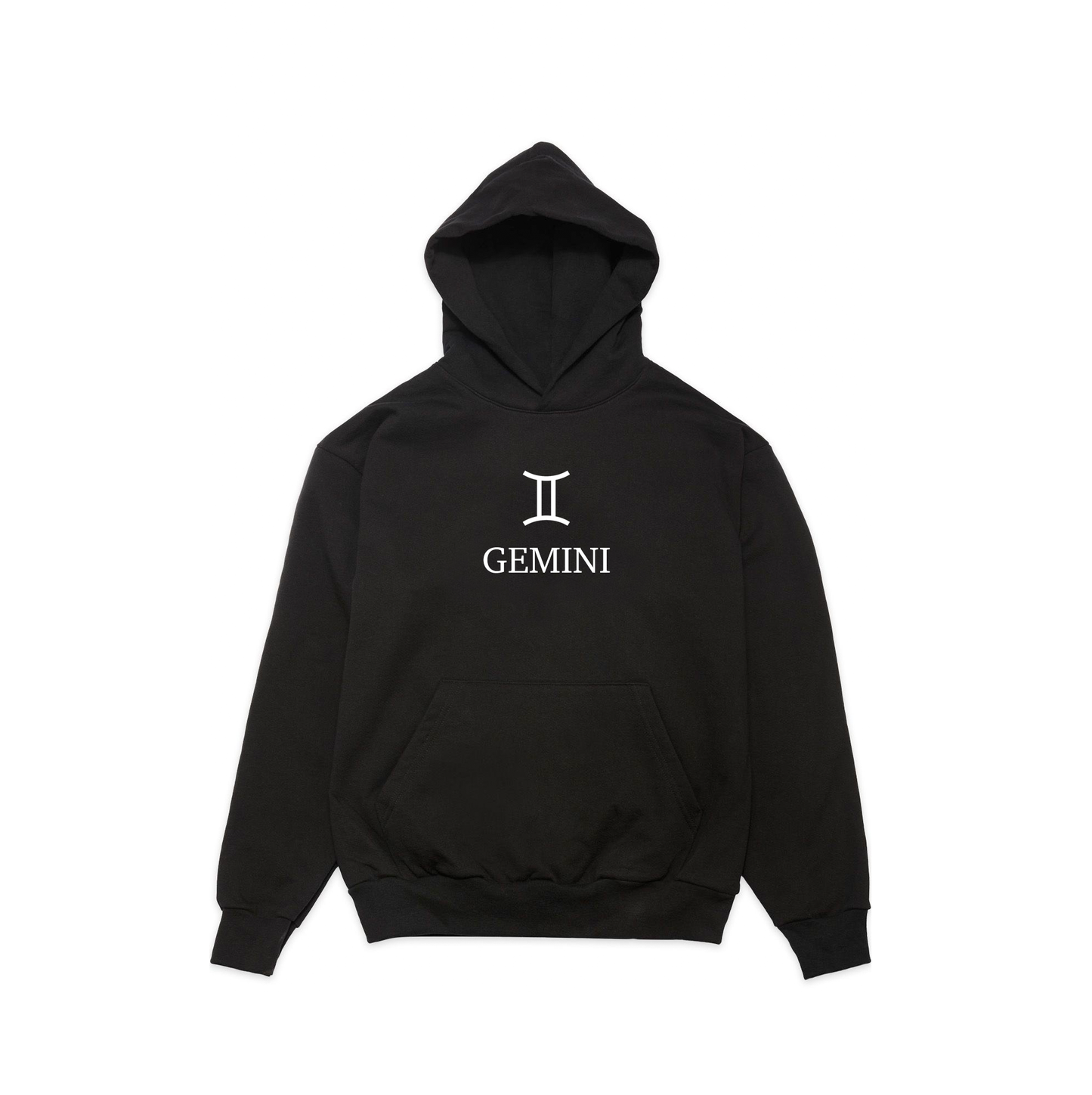 Zodiac Gemini Black Hoodie