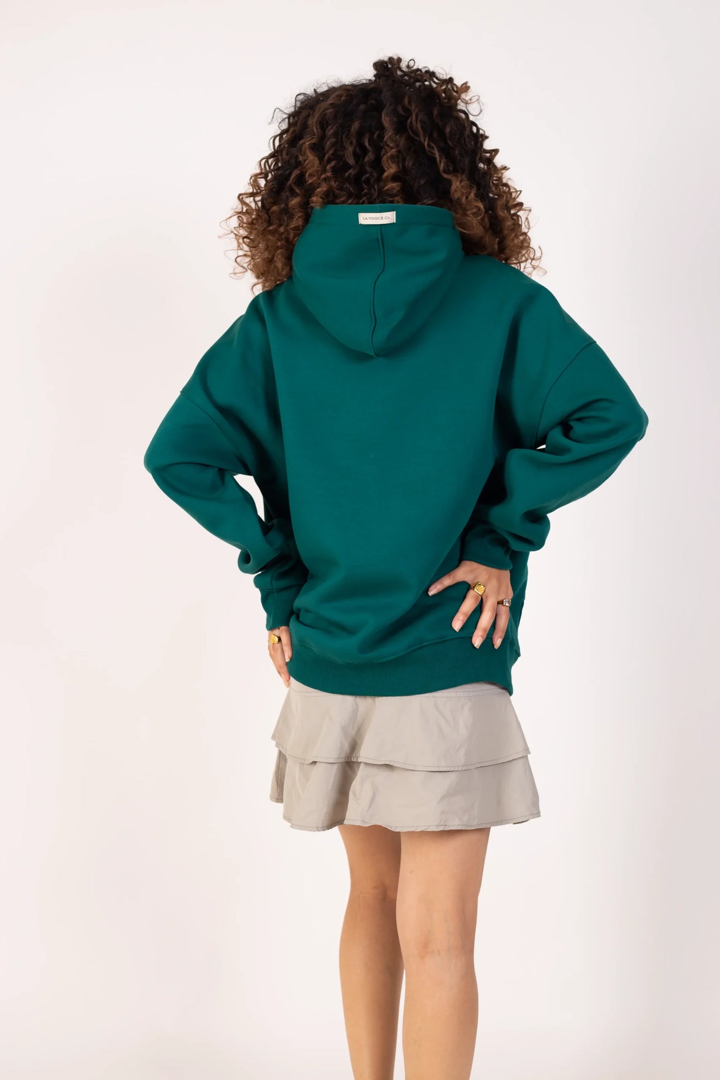 Plain Dark Green Hoodie