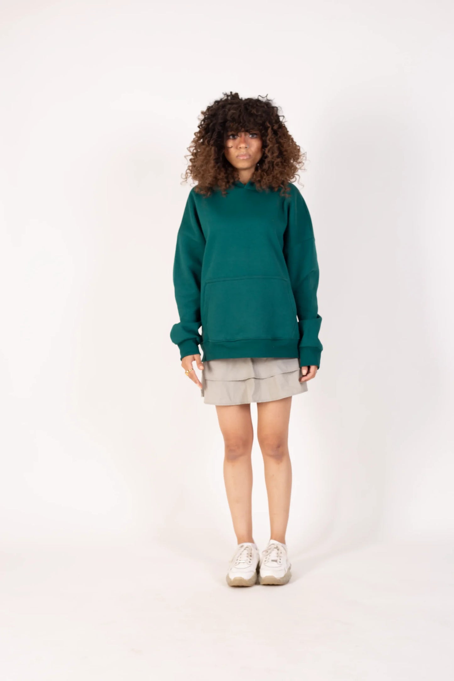 Plain Dark Green Hoodie