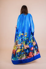 Load image into Gallery viewer, Coral reefs blue Kimono
