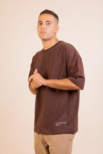 Load image into Gallery viewer, Plain Brown Oversized Tee
