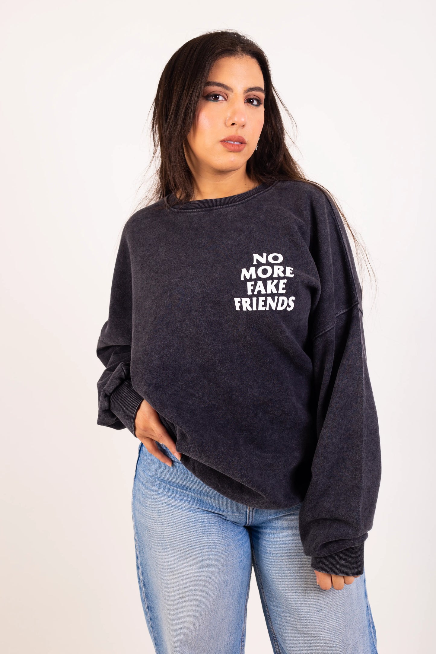 NO MORE FAKE FRIENDS Crewneck