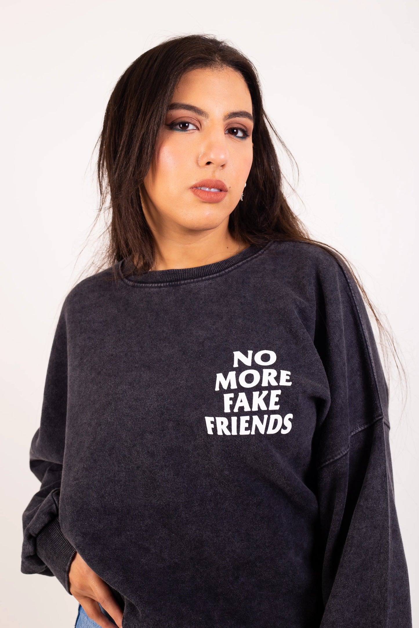 NO MORE FAKE FRIENDS Crewneck