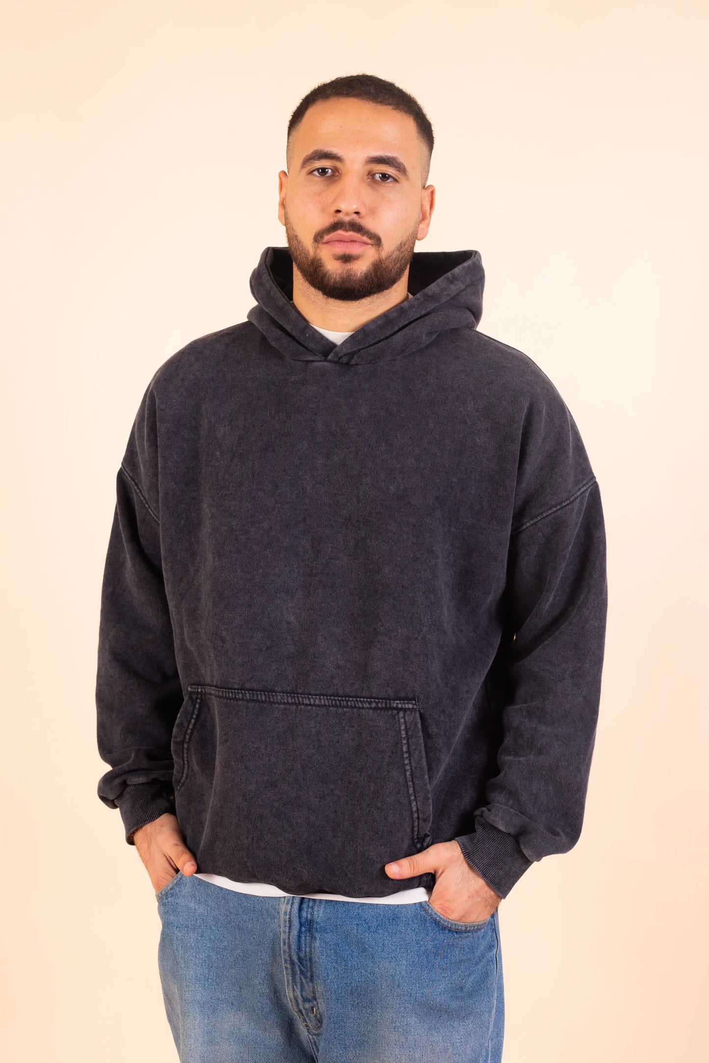 Plain Acid Washed Hoodie