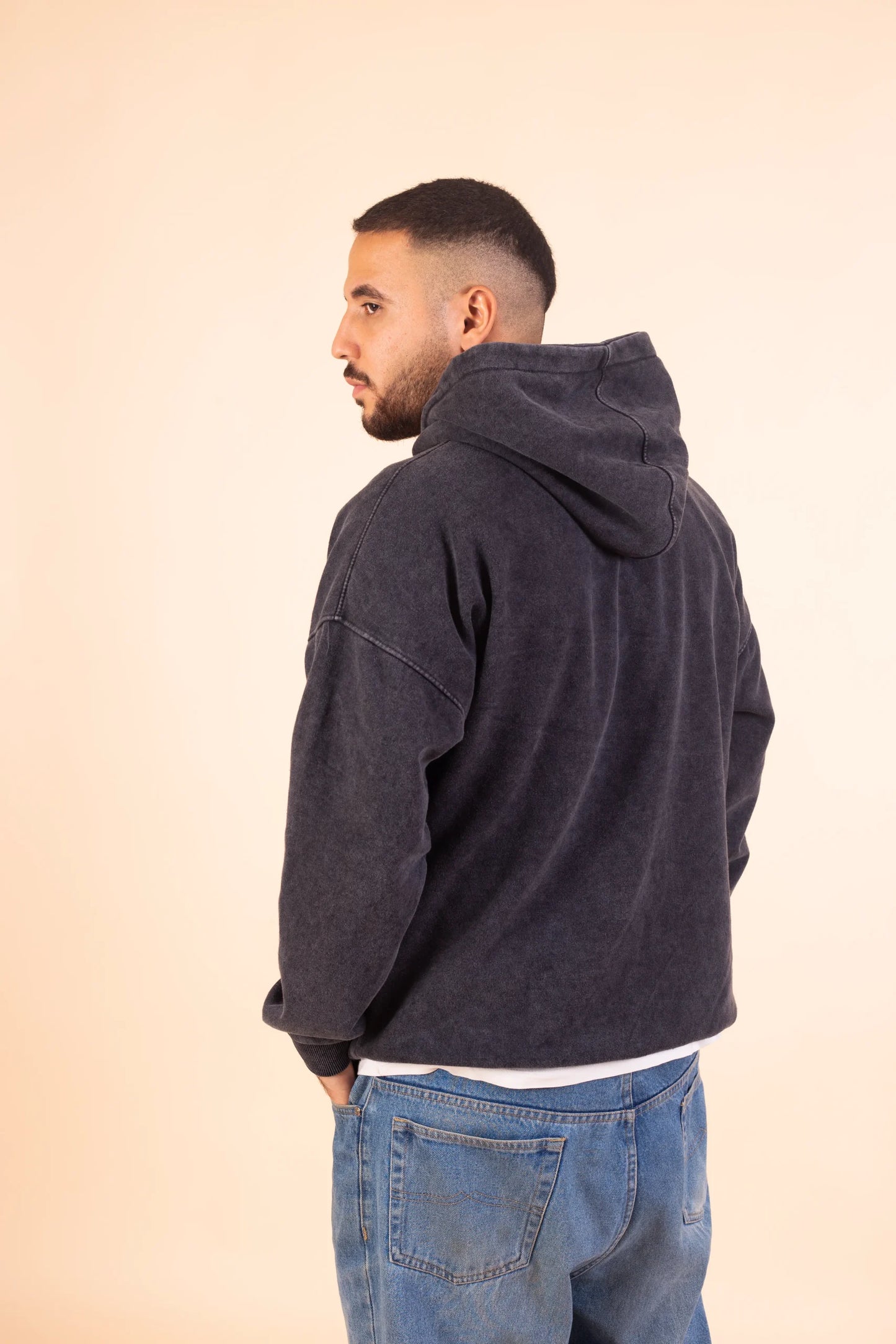 Plain Acid Washed Hoodie