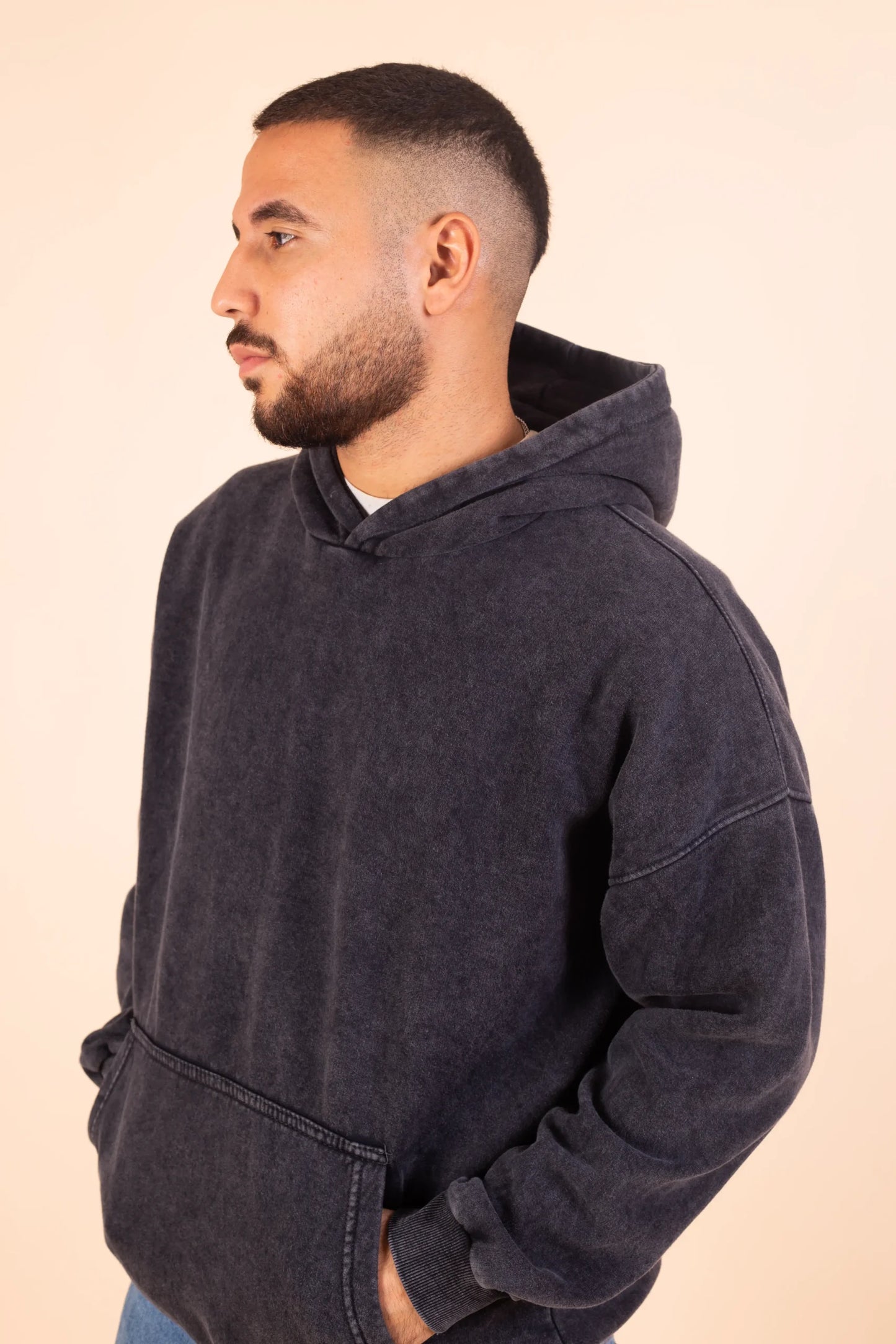 Plain Acid Washed Hoodie