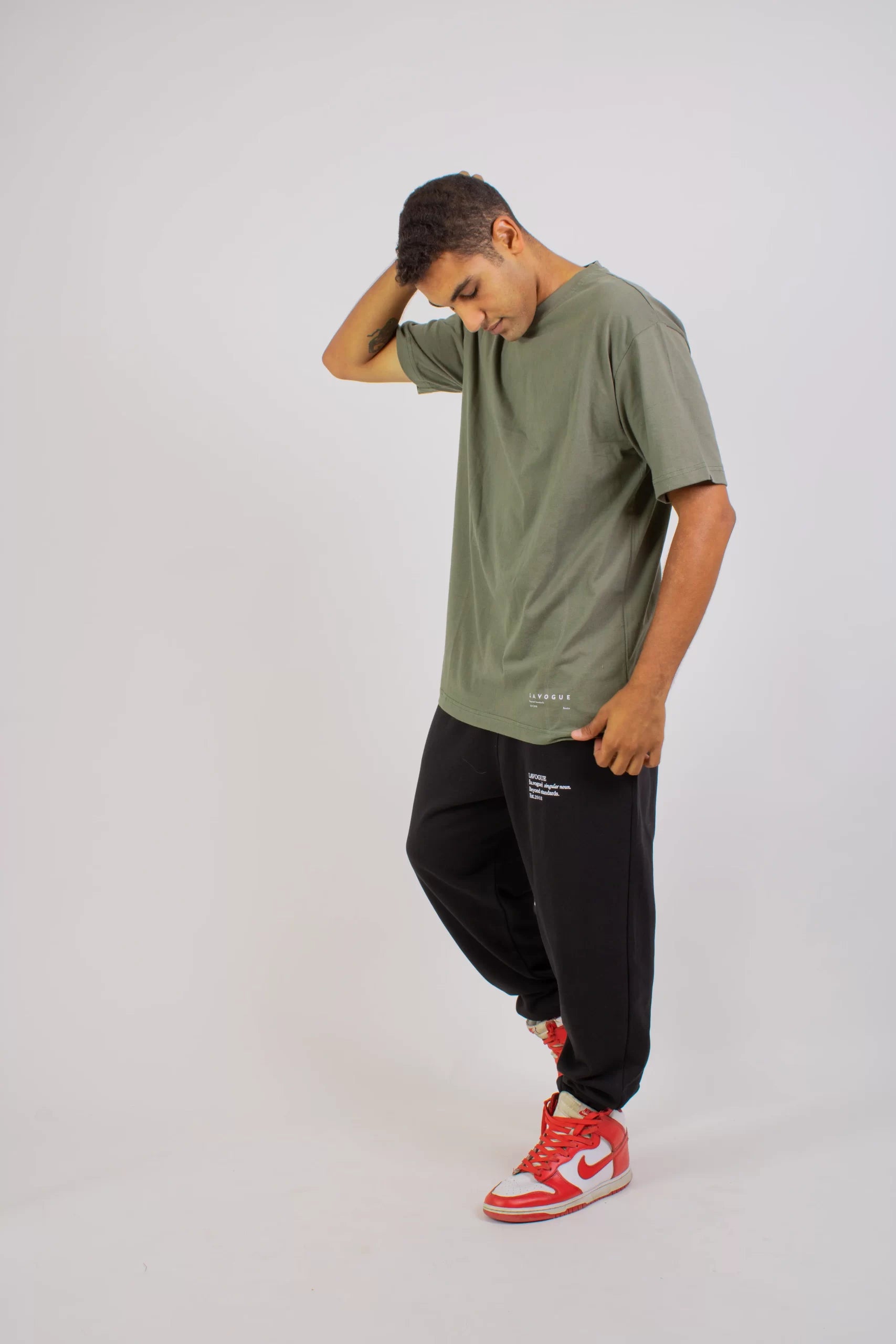 Plain Military Green Tee