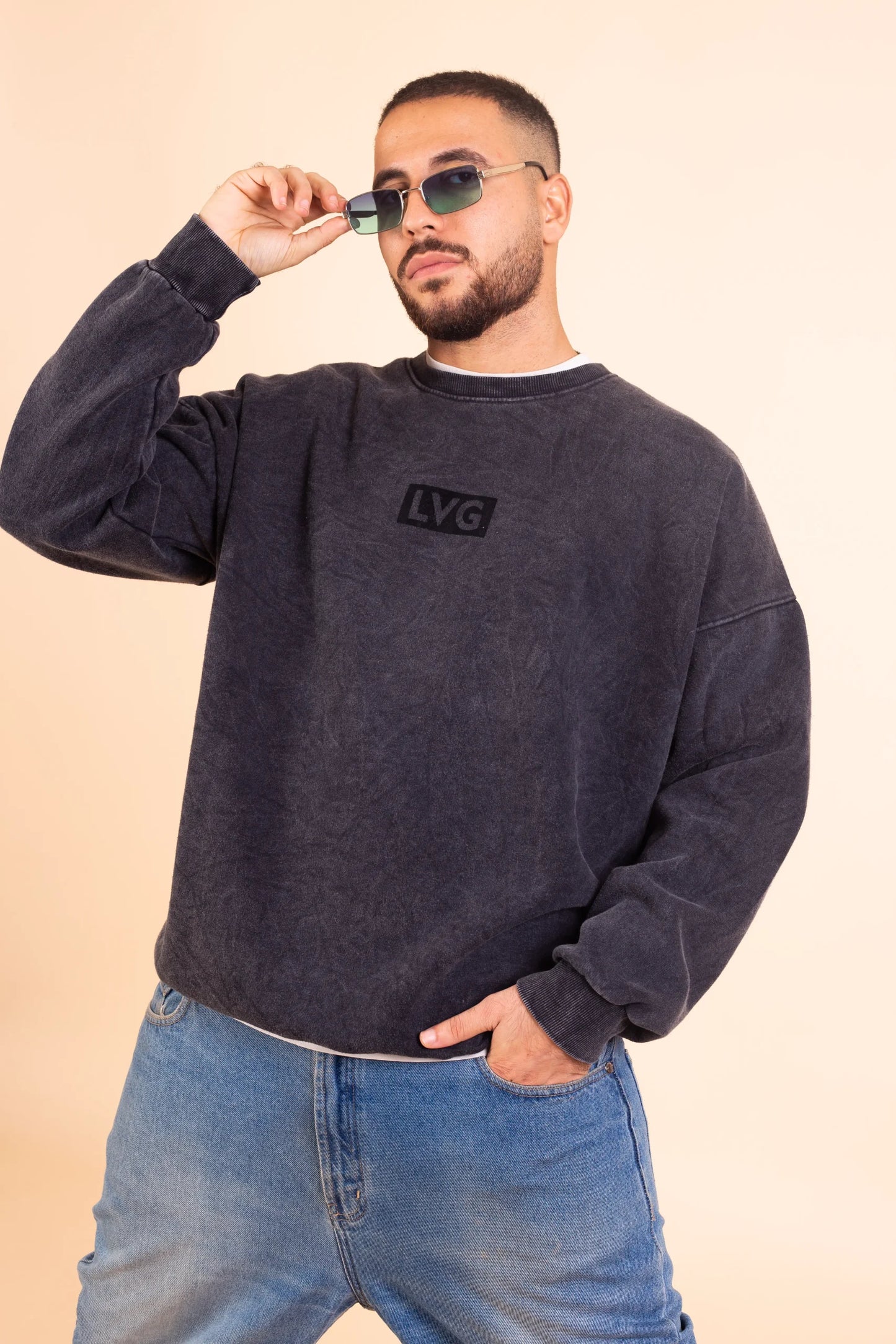 LVG Acid Washed Crewneck