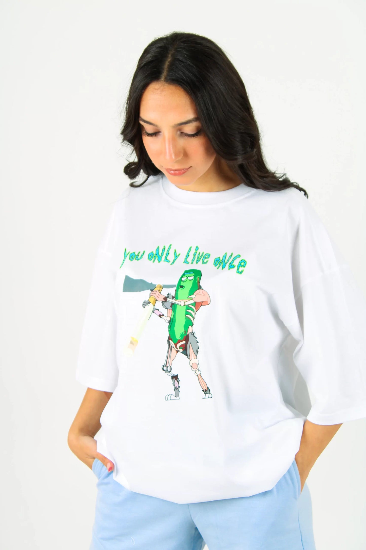 YOU ONLY LIVE ONCE OVERSIZED TEE