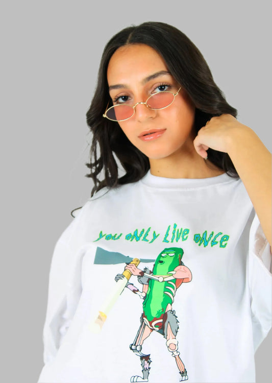 YOU ONLY LIVE ONCE OVERSIZED TEE