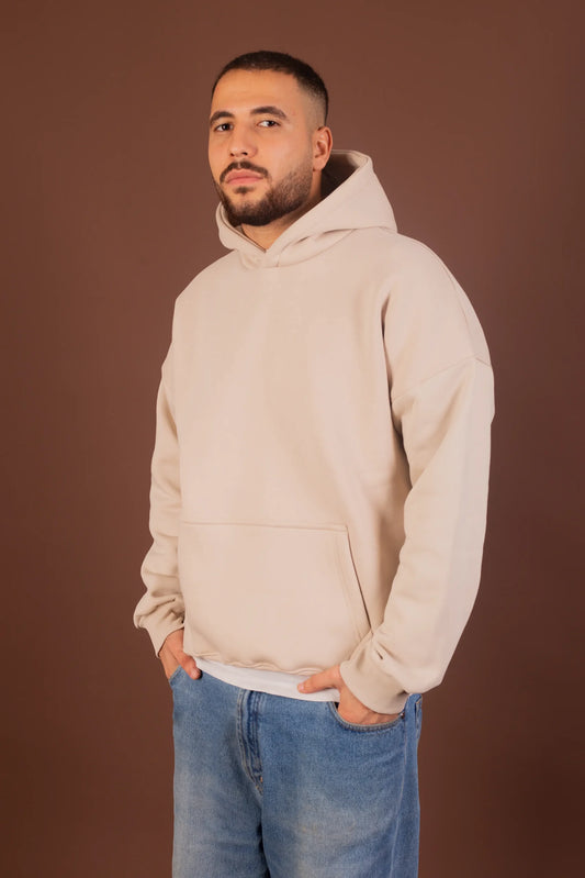 Plain Beige hoodie