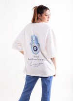 Load image into Gallery viewer, NO EVIL SHALL COME NEAR ME OVERSIZED TEE
