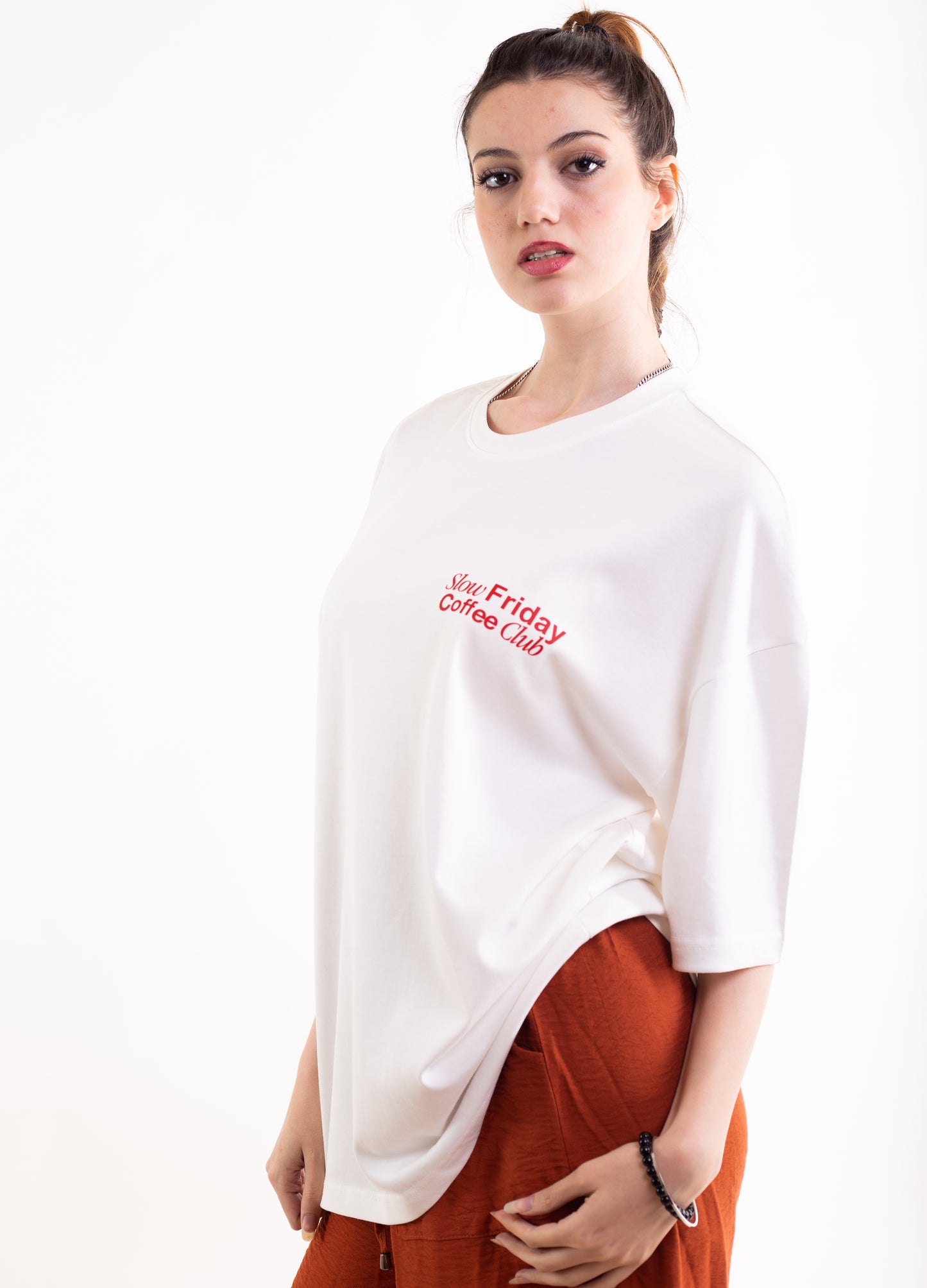 SLOW FRIDAY COFFEE CLUB OVERSIZED TEE