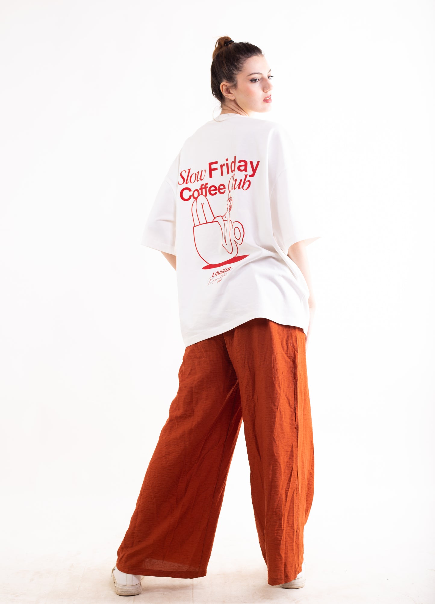 SLOW FRIDAY COFFEE CLUB OVERSIZED TEE