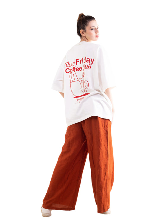 SLOW FRIDAY COFFEE CLUB OVERSIZED TEE