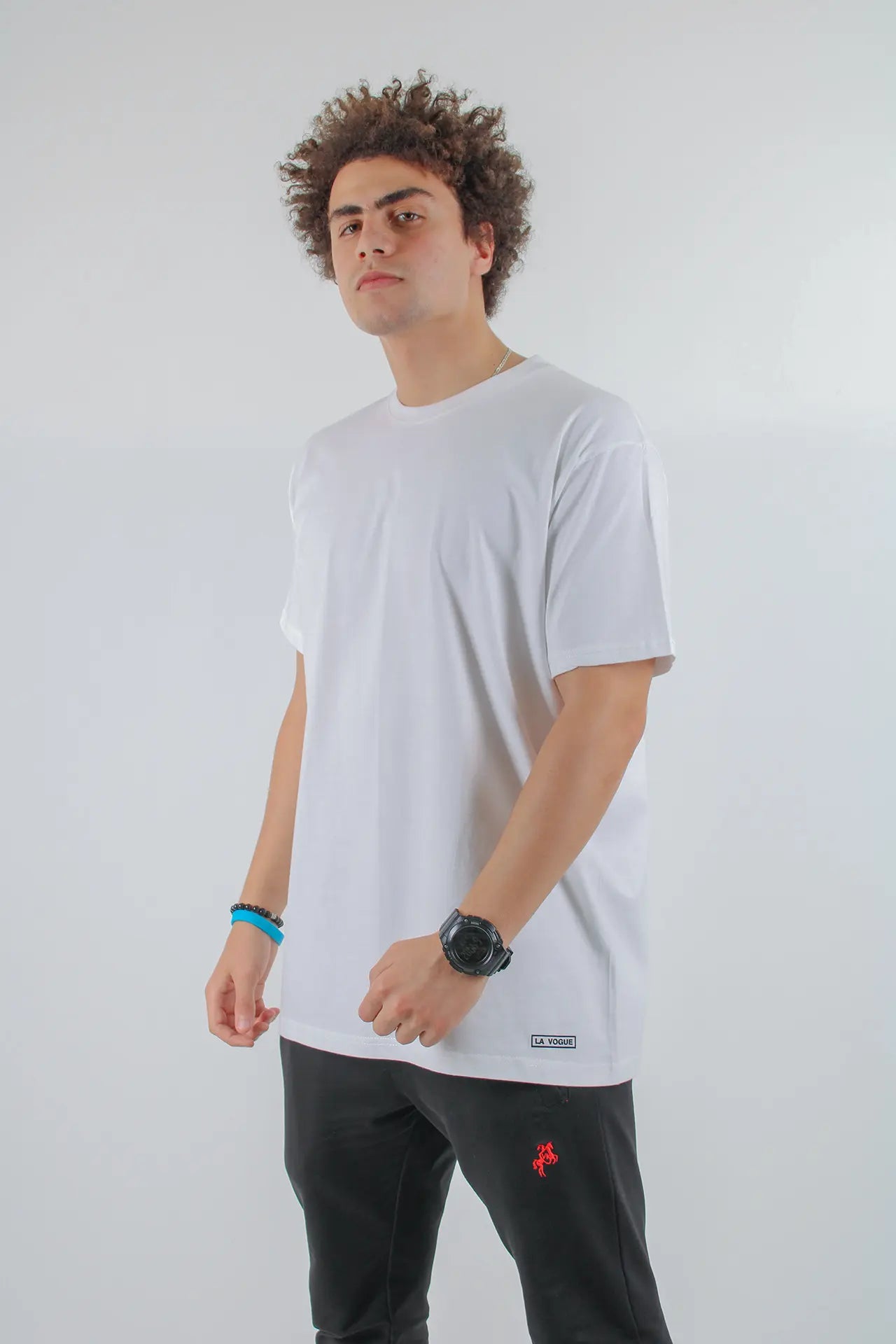 Half-sleeves White T-shirt