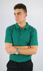 Load image into Gallery viewer, Dark Green Polo T-shirt
