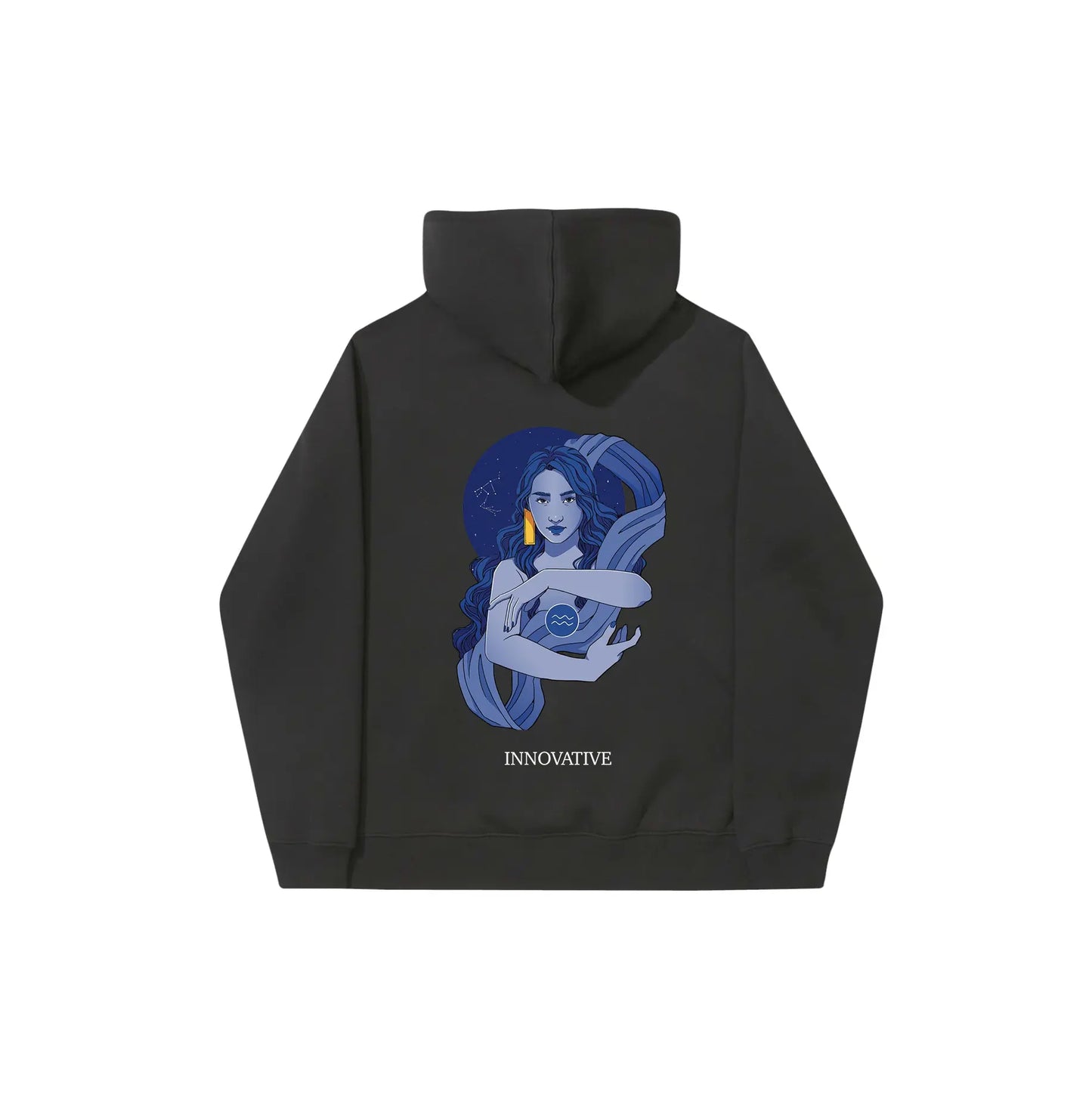 Zodiac AQAURIUS Black Hoodie