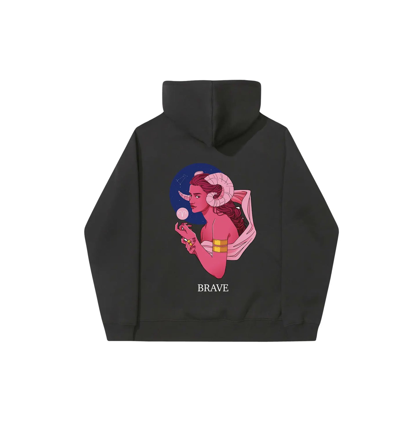 Zodiac ARIES Black Hoodie